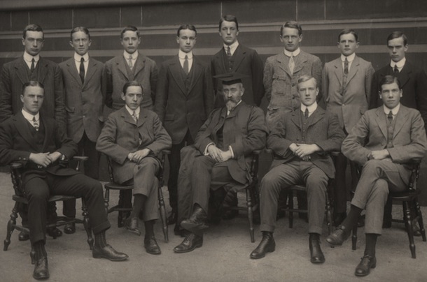 Tolkien and King Edward's School prefects, 1910/11