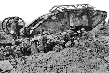 Tank, Thiepval, 25 September 1916